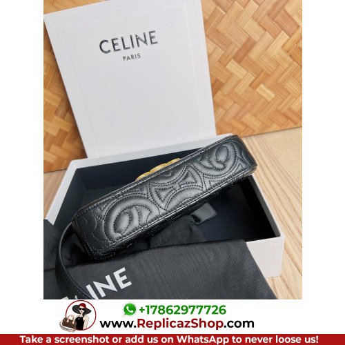 Celine Quilted LambTriomphe Bag-20 X 10 X 4CM - Image 2
