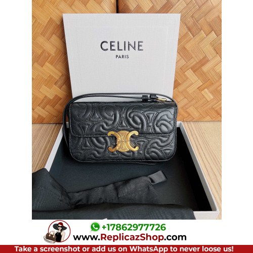 Celine Quilted LambTriomphe Bag-20 X 10 X 4CM
