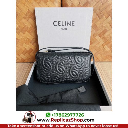 Celine Quilted LambTriomphe Bag-20 X 10 X 4CM - Image 4
