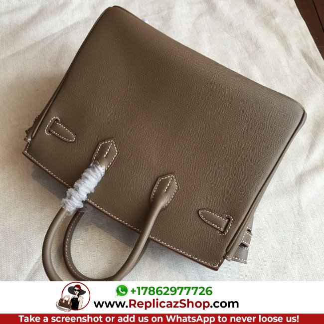 Hermes Etoupe Epsom Birkin 25cm Lushentic AAAAA Grade Replica - Image 10
