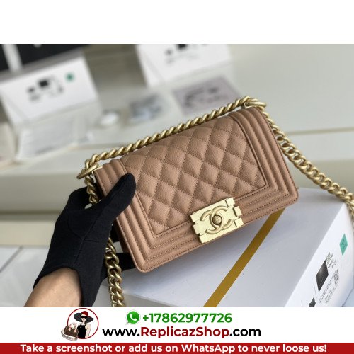 Chanel Boy Bag Caviar 20cm Small Lushentic AAAAA grade replica - Image 2