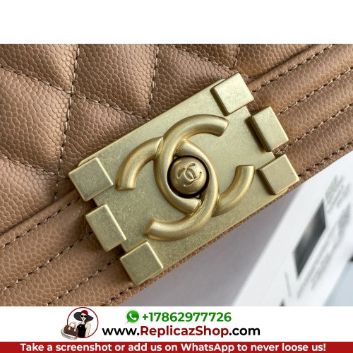 Chanel Boy Bag Caviar 20cm Small Lushentic AAAAA grade replica - Image 3