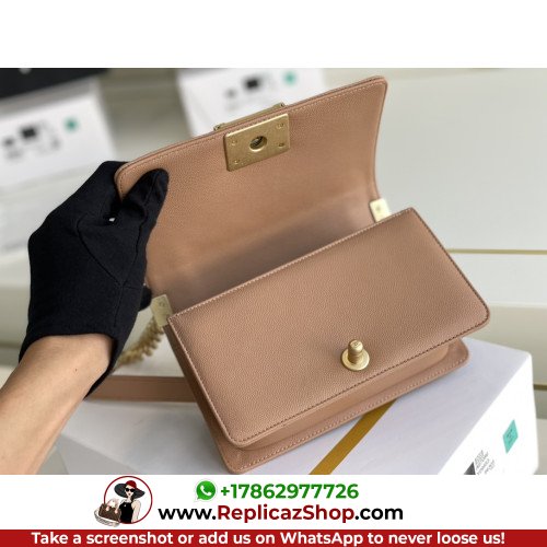 Chanel Boy Bag Caviar 20cm Small Lushentic AAAAA grade replica - Image 4