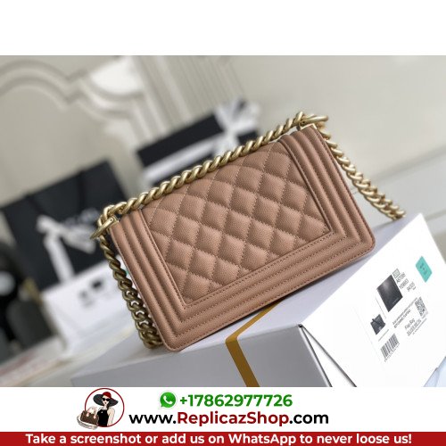 Chanel Boy Bag Caviar 20cm Small Lushentic AAAAA grade replica - Image 10