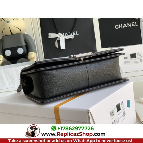 Chanel Boy Bag Caviar 25cm Medium Lushentic AAAAA grade replica - Image 2