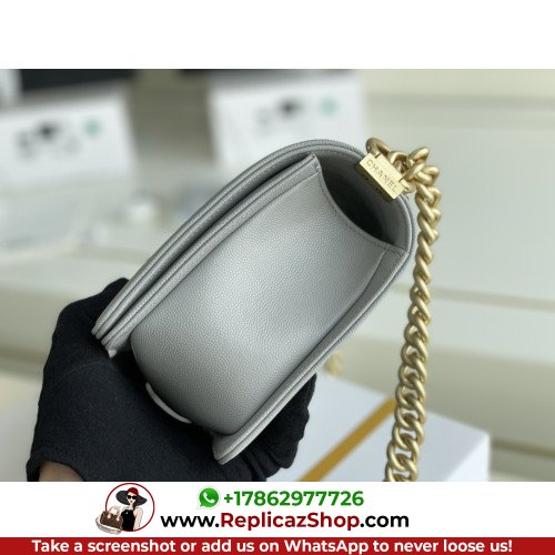 Chanel Boy Bag Caviar 25cm Medium Lushentic AAAAA grade replica - Image 5