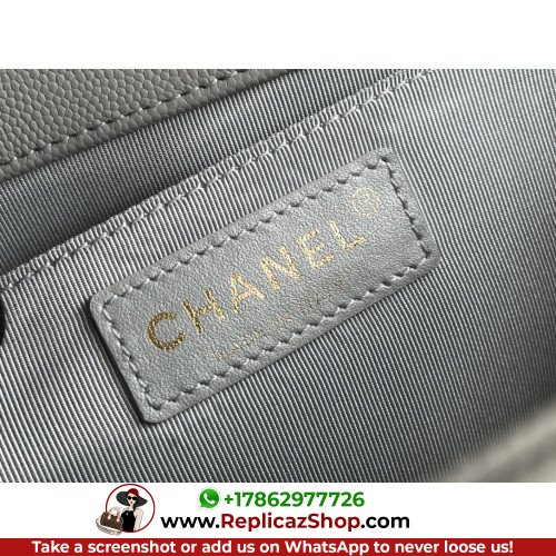 Chanel Boy Bag Caviar 25cm Medium Lushentic AAAAA grade replica - Image 7