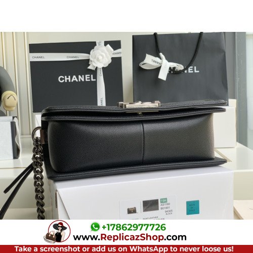 Chanel Boy Bag Caviar 25cm Medium Lushentic AAAAA grade replica - Image 3