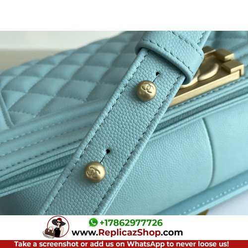 Chanel Boy Bag Caviar 25cm Medium Lushentic AAAAA grade replica - Image 4