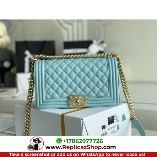 Chanel Boy Bag Caviar 25cm Medium Lushentic AAAAA grade replica