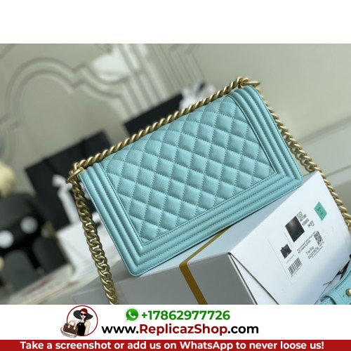 Chanel Boy Bag Caviar 25cm Medium Lushentic AAAAA grade replica - Image 6