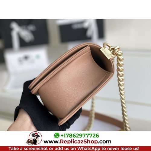 Chanel Boy Bag Caviar 25cm Medium Lushentic AAAAA grade replica - Image 4