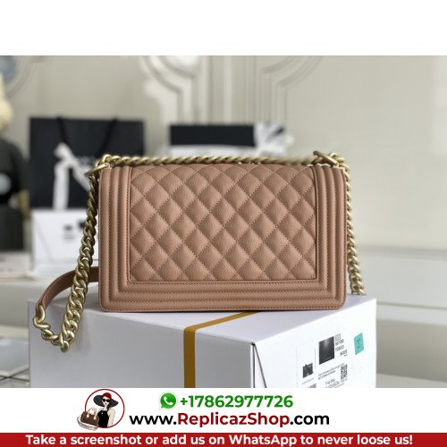 Chanel Boy Bag Caviar 25cm Medium Lushentic AAAAA grade replica - Image 6