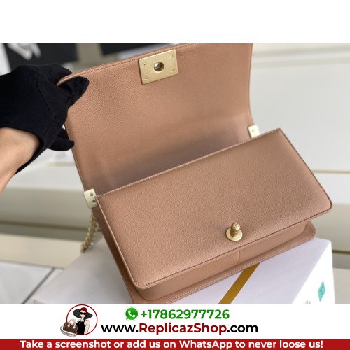 Chanel Boy Bag Caviar 25cm Medium Lushentic AAAAA grade replica - Image 7