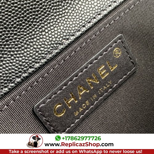 Chanel Boy Bag Caviar 25cm Medium Lushentic AAAAA grade replica - Image 2