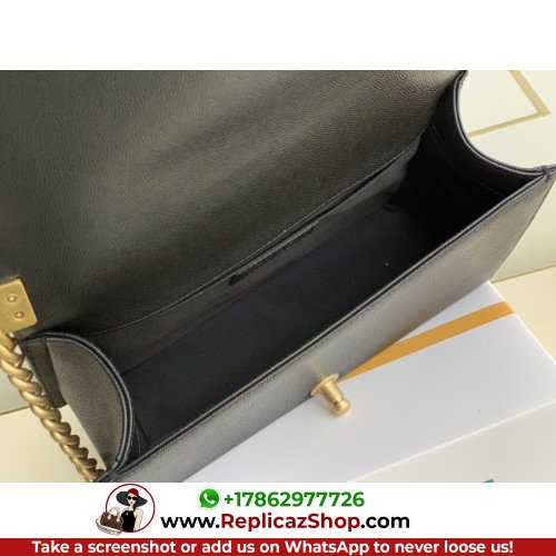 Chanel Boy Bag Caviar 25cm Medium Lushentic AAAAA grade replica - Image 7