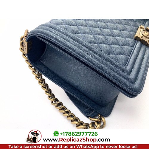 Chanel Boy Bag Caviar 28cm New Medium Lushentic AAAAA grade replica - Image 3