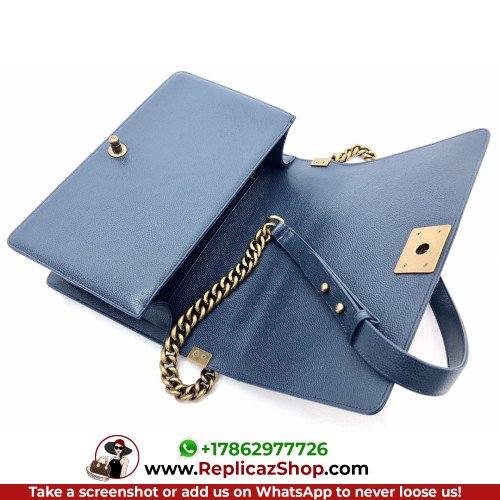 Chanel Boy Bag Caviar 28cm New Medium Lushentic AAAAA grade replica - Image 7