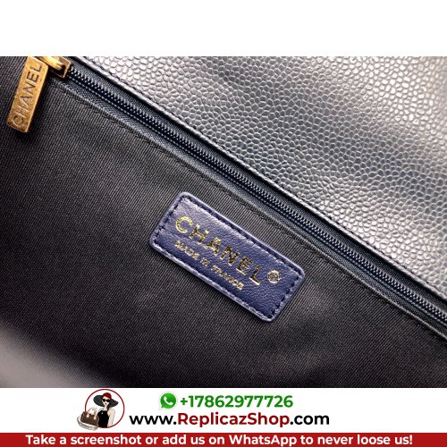 Chanel Boy Bag Caviar 28cm New Medium Lushentic AAAAA grade replica - Image 8