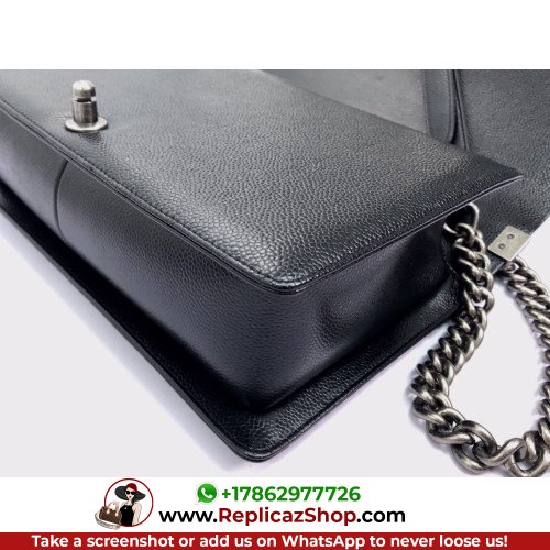 Chanel Boy Bag Caviar 28cm New Medium Lushentic AAAAA grade replica - Image 3