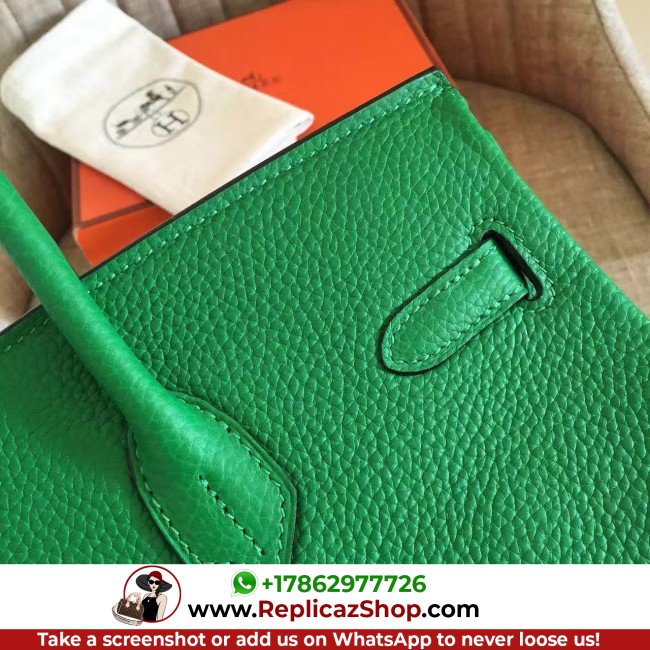 Hermes Bamboo Clemence Birkin 35cm Lushentic AAAAA Grade Replica - Image 4