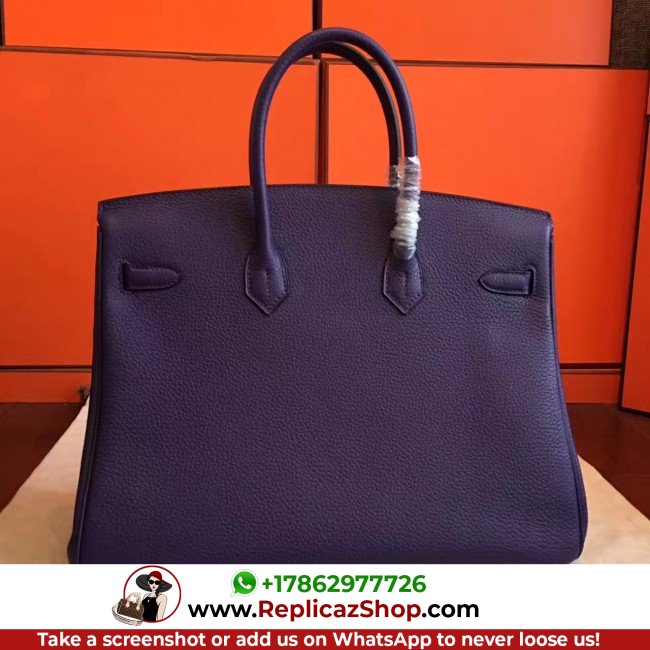 Hermes Iris Clemence Birkin 35cm Lushentic AAAAA Grade Replica - Image 8