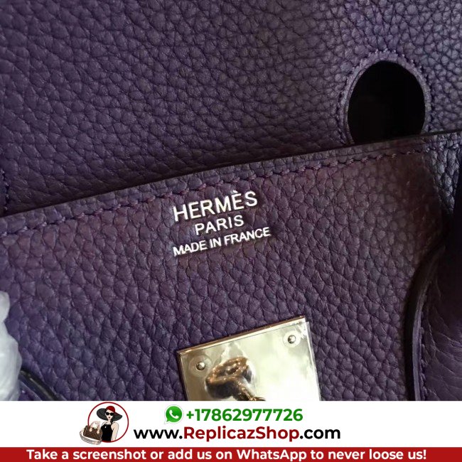 Hermes Iris Clemence Birkin 35cm Lushentic AAAAA Grade Replica - Image 9