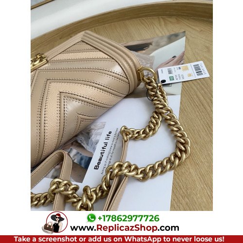 Chanel Boy Bag Caviar 25cm Medium Lushentic AAAAA grade replica - Image 2