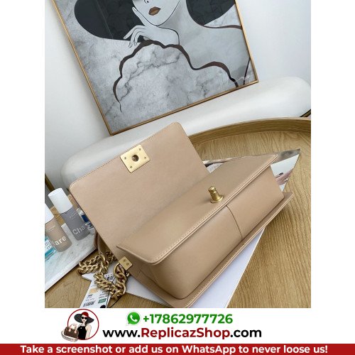 Chanel Boy Bag Caviar 25cm Medium Lushentic AAAAA grade replica - Image 7