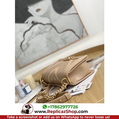 Chanel Boy Bag Caviar 25cm Medium Lushentic AAAAA grade replica - Image 9