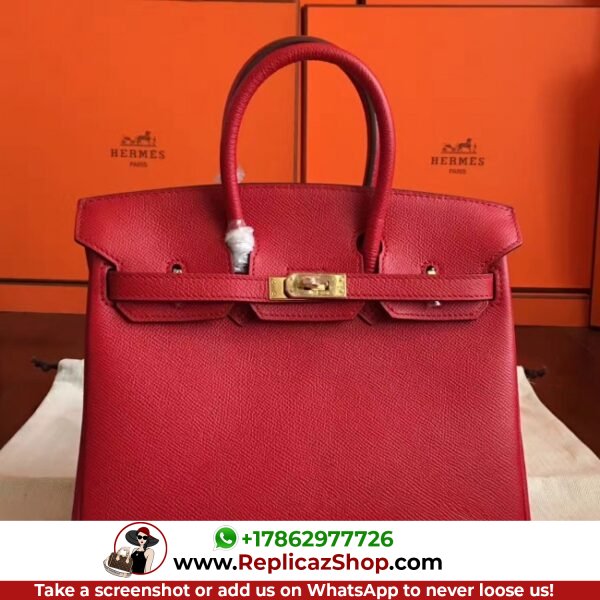 Hermes Red Epsom Birkin 25cm Lushentic AAAAA Grade Replica