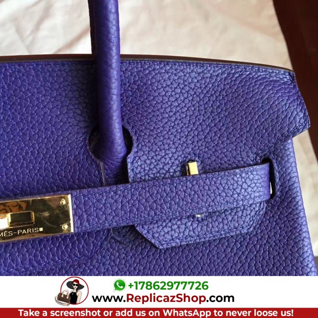 Hermes Iris Clemence Birkin 30cm Lushentic AAAAA Grade Replica - Image 5