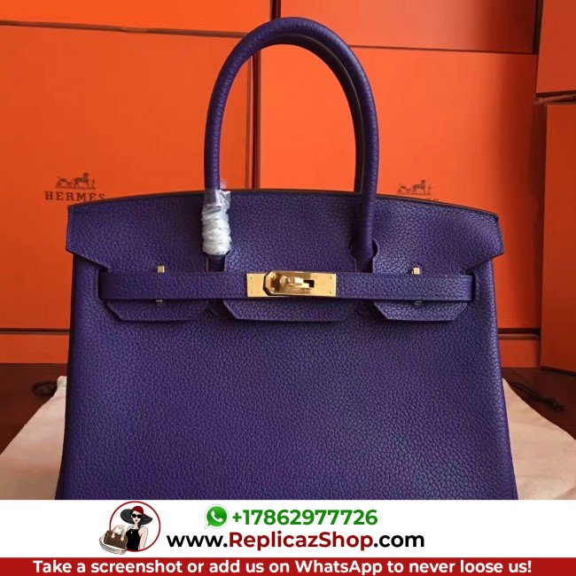 Hermes Iris Clemence Birkin 30cm Lushentic AAAAA Grade Replica