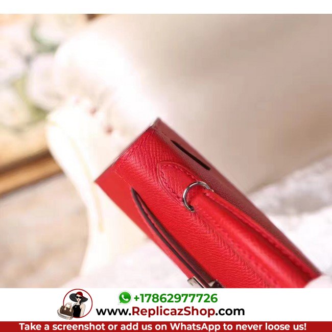 Hermes Red Epsom Kelly Mini II 20cm Lushentic AAAAA Grade Replica - Image 4