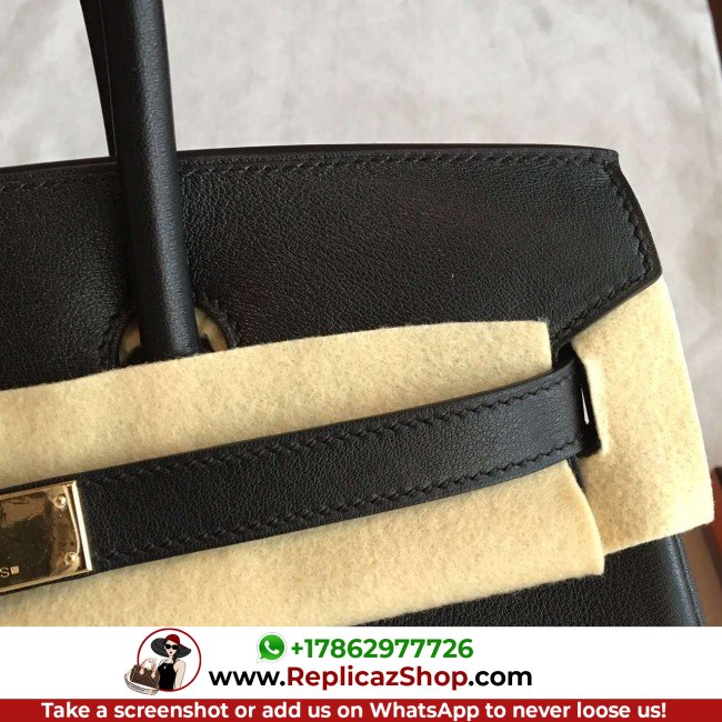 Hermes Black Swift Birkin 35cm Lushentic AAAAA Grade Replica - Image 3