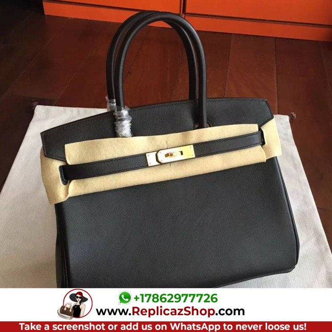 Hermes Black Swift Birkin 35cm Lushentic AAAAA Grade Replica