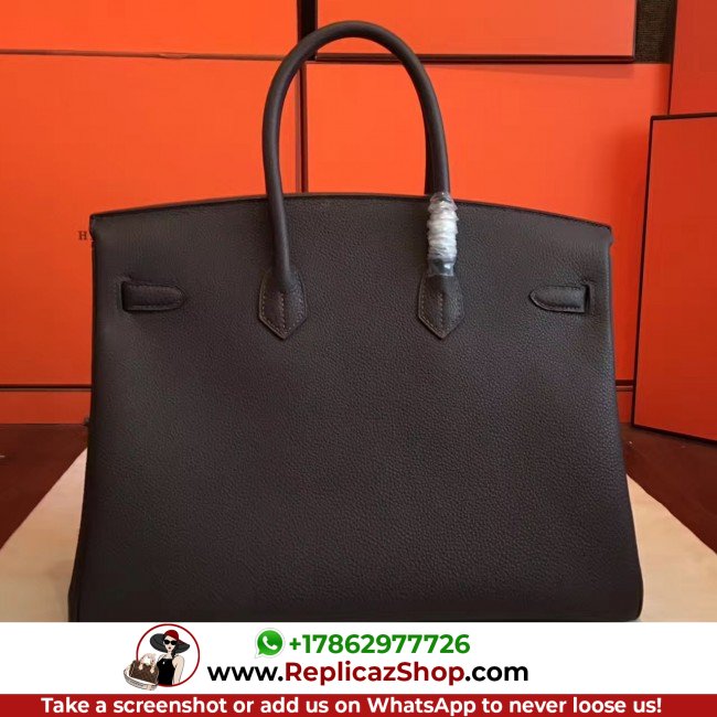 Hermes Cafe Clemence Birkin 35cm Lushentic AAAAA Grade Replica - Image 3