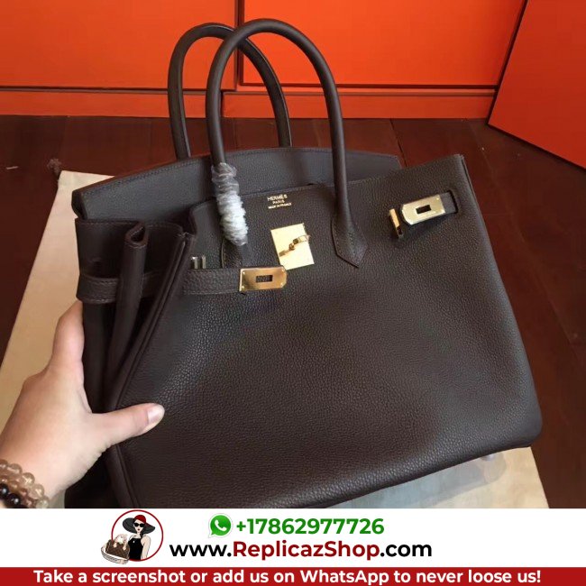 Hermes Cafe Clemence Birkin 35cm Lushentic AAAAA Grade Replica - Image 4