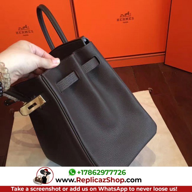 Hermes Cafe Clemence Birkin 35cm Lushentic AAAAA Grade Replica - Image 9
