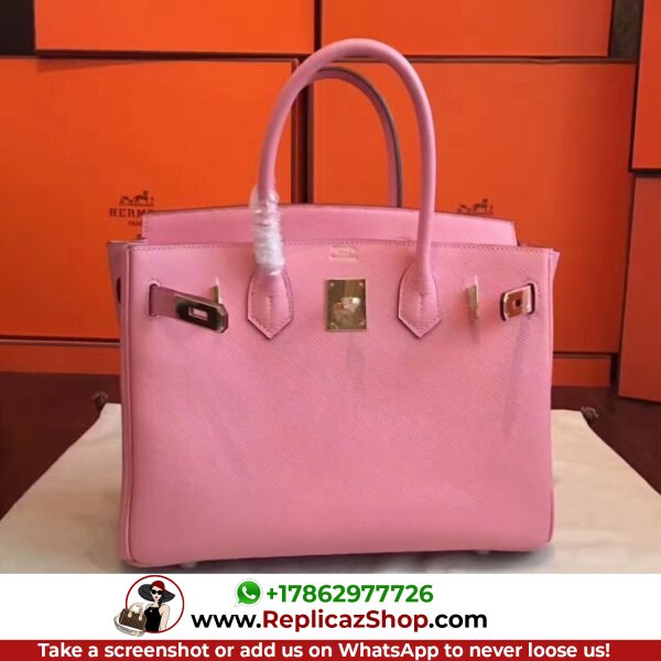 Hermes Pink Epsom Birkin 35cm Lushentic AAAAA Grade Replica - Image 5