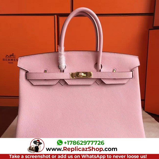 Hermes Pink Clemence Birkin 40cm Lushentic AAAAA Grade Replica