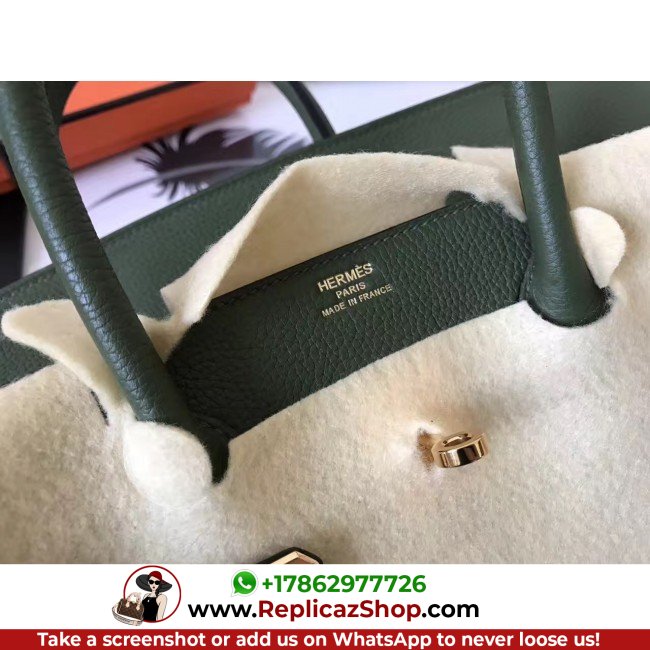 Hermes Canopee Clemence Birkin 30cm Lushentic AAAAA Grade Replica - Image 5