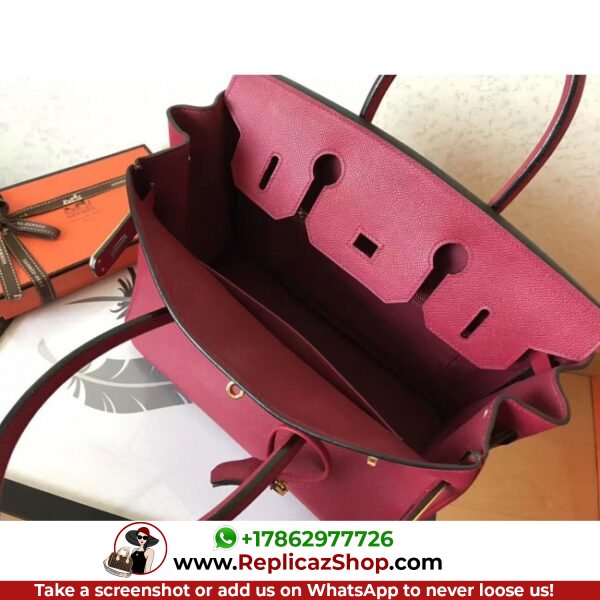 Hermes Ruby Epsom Birkin 30cm Lushentic AAAAA Grade Replica - Image 5