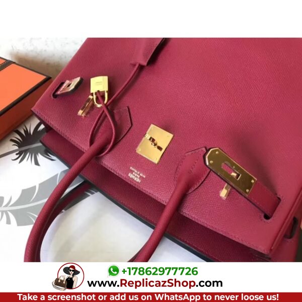 Hermes Ruby Epsom Birkin 30cm Lushentic AAAAA Grade Replica - Image 2