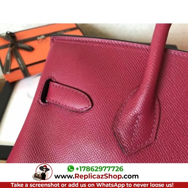 Hermes Ruby Epsom Birkin 30cm Lushentic AAAAA Grade Replica - Image 8