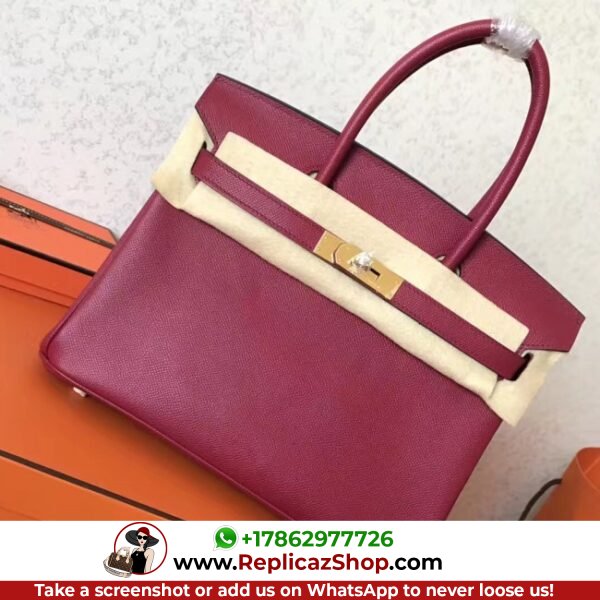 Hermes Ruby Epsom Birkin 30cm Lushentic AAAAA Grade Replica