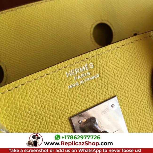 Hermes Jaune Epsom Birkin 35cm Lushentic AAAAA Grade Replica - Image 9