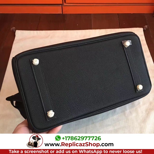 Hermes Black Clemence Birkin 40cm Lushentic AAAAA Grade Replica - Image 9