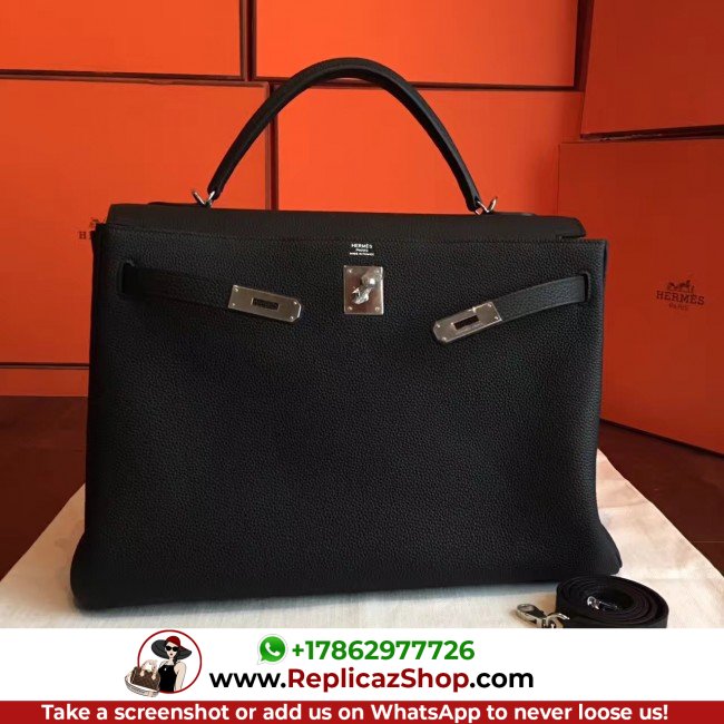 Black Clemence Kelly Retourne 32cm Lushentic AAAAA Grade Replica - Image 5