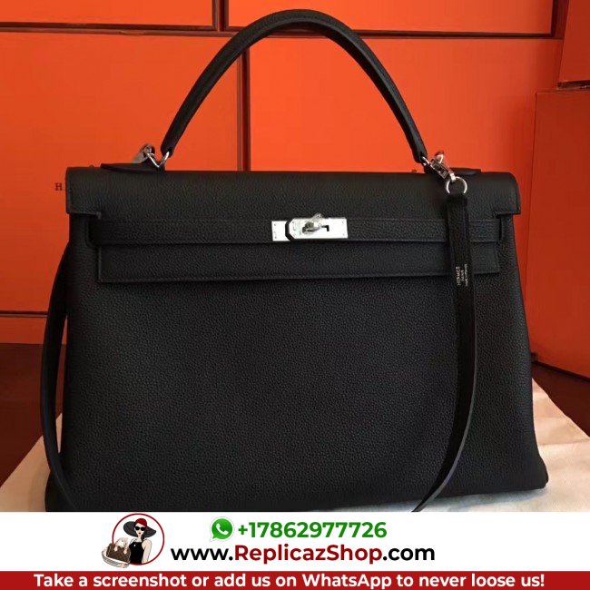 Black Clemence Kelly Retourne 32cm Lushentic AAAAA Grade Replica - Image 6